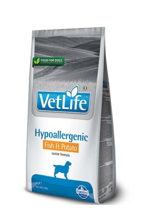 FARMINA VETLIFE DOG HYPOALLERGENIC FISH & POTATO