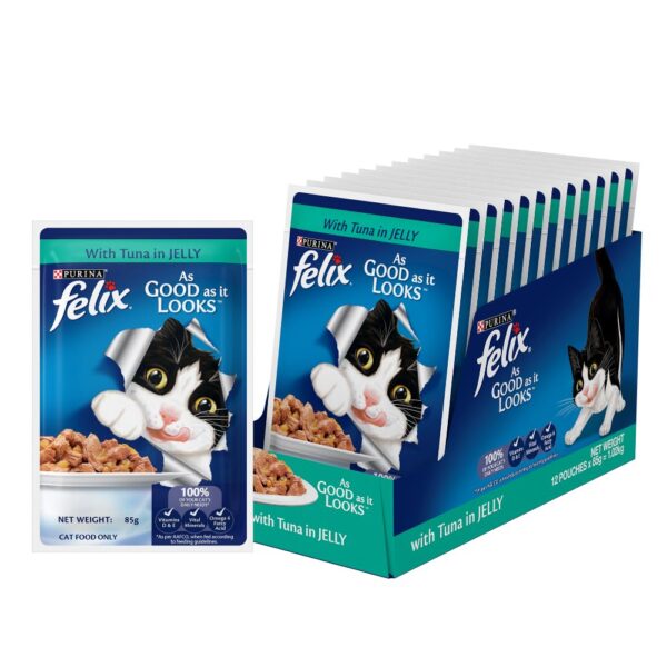 FELIX Adult with Tuna in Jelly Wet Cat Food