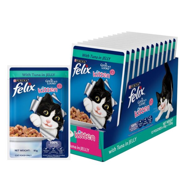 FELIX Kitten with Tuna in Jelly Wet Cat Food